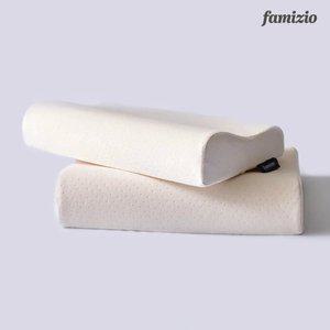 [파미지오] 고밀도 3D 입체 경추 메모리폼 베개 2종 이중커버 포함