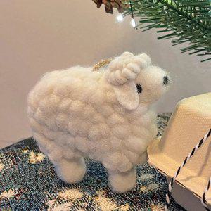 크리스마스 포근 베이비 양 오너먼트 크리스마스 트리 장식 인형
