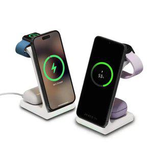 알로코리아 3in1 프로 갤럭시 아이폰 올인원 고속 무선 충전기 UC320WA