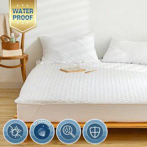 진드기방지 화이트 방수 침대패드(저지/테리/텐셀)