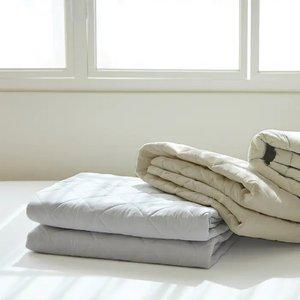 블레스 호주산100% 천연양모 80수 고밀도면 누빔패드 2컬러 SS/Q