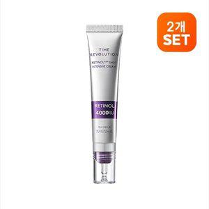 [2개][미샤] 타임 레볼루션 레티놀 4000샷 집중 크림 25ml