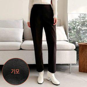 [골덴 기모 배기핏] 여성 겨울 배기바지 골지 기모 밴딩팬츠 골지 블랙/다크브라운