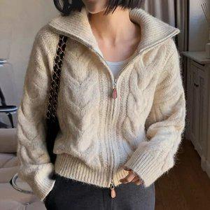 (뮬랑) 모어 투웨이 울 니트 집업 (2col)[가디건DPY98]