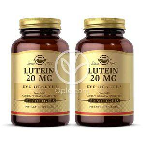 2개 솔가 루테인 20 mg 지아잔틴 60 소프트젤 안구 눈 건강 영양제 제아잔틴 Solgar