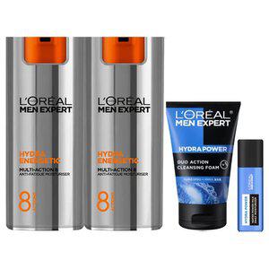 로레알파리 맨 엑스퍼트 멀티액션8 안티에이징 올인원 50ml 2개+ 클렌징 폼 50ml+미니
