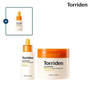 [SET] 토리든 셀메이징 비타C 브라이트닝 앰플 30ml + 토닝 패드 70매 (+비타앰플 10m