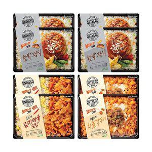 온더고 함박스테이크정식 290g, 4개+김치제육덮밥 290g, 2개+더블치즈 차돌깍두기 300
