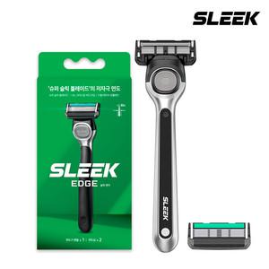 (15%할인) SLEEK 슬릭 엣지 면도기 2up(면도기+날 총2입)