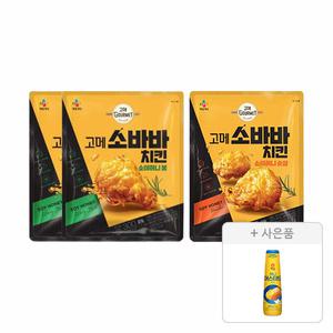 CJ 고메 소바바치킨 소이허니 봉 300g, 2개+소바바치킨 소이허니 순살 375g, 1개+증정