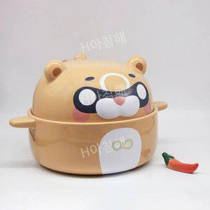 원신 너구리 향릉 누룽지 캐릭터 덥밥 라면 일식 그릇