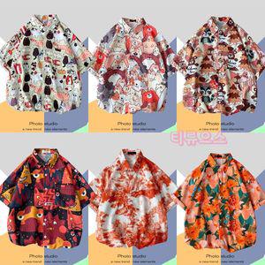 고양이 하와이안셔츠 꽃남방 갬성셔츠 티류으스