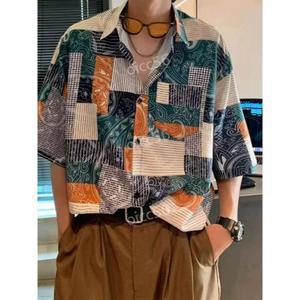 하와이안 패턴 남성 셔츠 남자 남방 체크