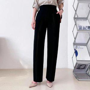 [데일리 일자핏] 여성 와이드밴딩 일자 슬랙스 편한 스판바지