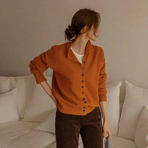 세로 버튼포인트 반목 롤링가디건