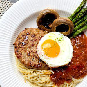 [삼다] 제주 흑돈 한우 함박 스테이크 120g x8팩 /전자레인지 2분 30초