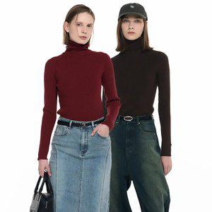 WOMAN 리브드 터틀넥 풀오버 [6COL] / WBD4L05547