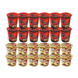 농심 신라면컵, 65g, 6개입, 2개 + 짜파게티범벅, 70g, 6개입, 2개