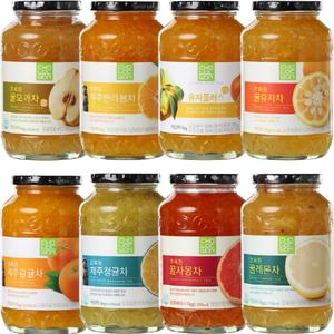 초록원 1kg x 2개 골라담기 생강청 모과청 레몬청 자몽청 감귤청 청귤청 대추차 한라봉