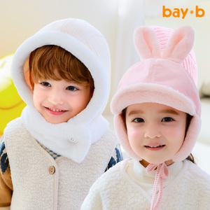 KC인증 [BAY-B] 유아 아동 키즈 어린이 겨울 방한 뽀글이 털 귀달이모자 군밤 벙거지