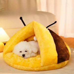 강아지 꿀벌 하우스 개집 애견 쿠션 슬리퍼 고양이 숨숨집
