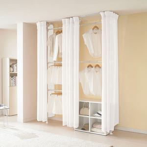 이지온 우먼스 EW-S316O 드레스룸 시스템 수납장 커튼 행거