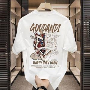 남자 여름 무지 캐릭터 캐릭 용 군대 반팔티