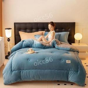 양털 자가발열 이불 두껍고 가벼운 차렵 따뜻한 극세사