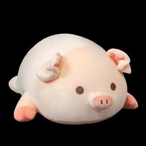 돼지 부드러운 쿠션 안고 자는 침대 뽀글이 인형 하트 귀염뽀글 인형 머리