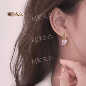 지르콘  진주  귀걸이 개선/ 림프 개선/ 혈액 순환 촉진 건강귀걸이 다이어트 티류으스
