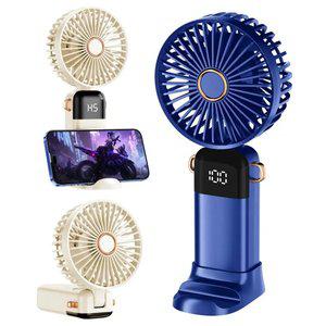LED 5단 조절 미니 선풍기 손풍기 탁상용 (3color)