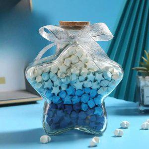 종이학유리병 별유리병 종이별 인테리어 화병 학병 투명