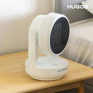 휴고스 미니 소형 PTC 컴팩트 온풍기 (저소음/고출력/단계조절)