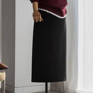 (안나앤플러스) 밍크 기모 슬릿 스커트[스커트DO477] 빅사이즈