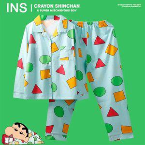 여자 여름잠옷 상하의세트 남성 파자마 짱구 해외