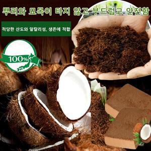 당일출하/식물 영양토오가닉 천연 코코넛 브릭 배양토 화분 흙 영양흙
