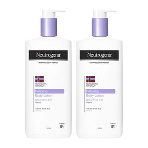 뉴트로지나 릴랙싱 바디 로션 450ml, 2개+증정(인텐스 리페어 시카 에멀젼 15ml, 2개)