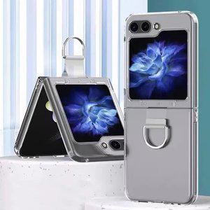 갤럭시 Z플립6 케이스 하드 투명 풀커버 스마트링 제트플립6 케이스 OZFL6-A2