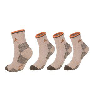 네파 더블라인 A로고 쿠션 중목 여 브라운 4팩