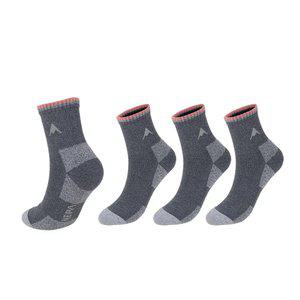 네파 더블라인 A로고 쿠션 중목 여 그레이 4팩