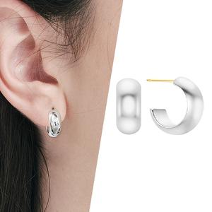 [골드피아] 14K 골드핀 볼드 귀걸이