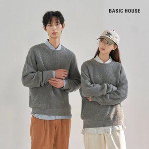 (정상가:59,900원) 베이직하우스 ANW세미오버핏라운드니트 LWKT7103