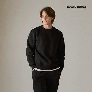 (정상가:39,900원) 베이직하우스 남성 기모 레귤러핏 맨투맨티셔츠 WYTS7101