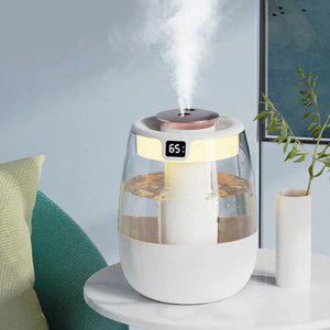 듀얼 미스트분사 UV 미니가습기 무드등 소형 탁상용 사무실 가습기