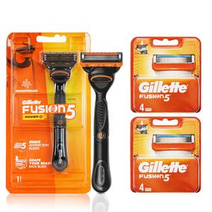 질레트 퓨전파워 미세진동 면도기 + 면도날 9입 5입 세트 스킨텍 프로글라이드 퓨전 면