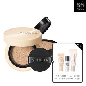 정샘물 스킨 누더 커버레이어 쿠션(본품+리필)(+ 톤밸런싱 베이스3ml + 물크림 라이트