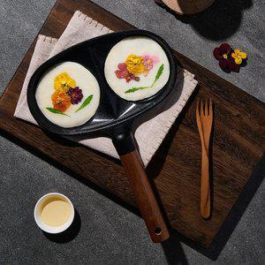 트루쿡 IH 인덕션 블랙 2구 에그팬, 1개