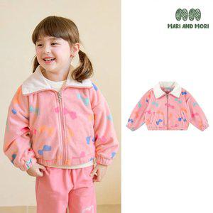 캔디컬러리본후리스점퍼