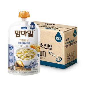 맘마밀 실온이유식 15개월, 전복 모듬채소진밥, 140g, 10개