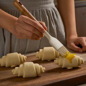 트루쿡 이탈리아산 올리브 실리콘 조리도구 브러쉬, 1개